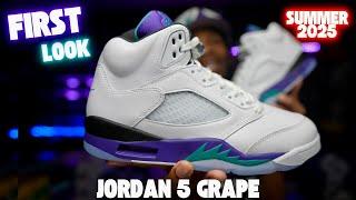 THEY'RE GOING CRAZY FOR THESE & I CAN SEE WHY!! SUMMER 2025 JORDAN 5 GRAPE OG FIRST LOOK!!