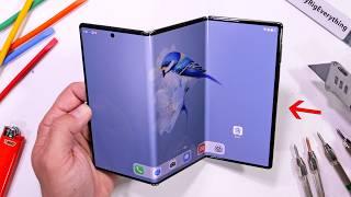 The Tri Folding Phone Durability Test! - someone has to try...