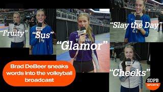 Sneaking words into the volleyball broadcast | SDPB Sports