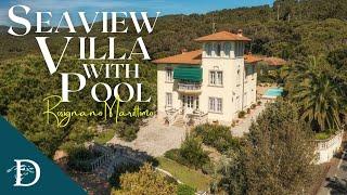 Inside a Seaview Villa with Pool for sale in Tuscany Seaside - Dreamer