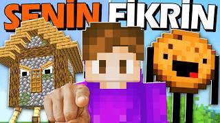 Minecraft’ta SİZİN FİKİRLERİNİZİ OYUNA EKLEDİM! 3