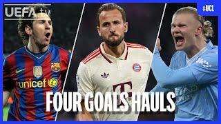 KANE, HAALAND, MESSI | #UCL Four Goal Hauls