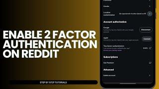 How To Enable 2 Factor Authentication On Reddit