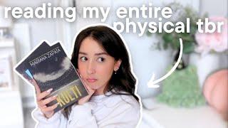 reading every book on my physical tbr tbr takedown