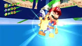 super mario sunshine but mario dies collecting a shine sprite...