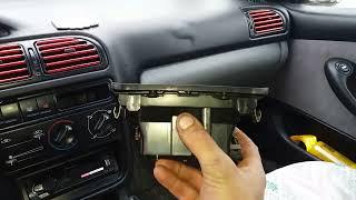 Peugeot 406. How to replace the radiator of the stove without removing the torpedo.