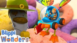 Blippi meets Sergeant Scooper ! | Blippi Wonders Educational Videos for Kids