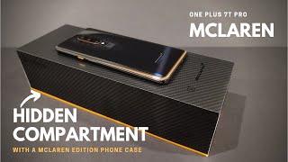 OnePlus 7T Pro McLaren Edition unboxing. Comes with a phone case in a hidden compartment!