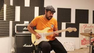 Super Slow Blues Jam with Stratocaster + Marshall