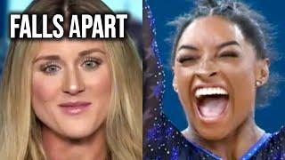 Riley Gaines MELTS DOWN After Simone Biles Shuts Her Down Over Athlete Attack