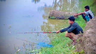 Best Hook Fishing Video 2025 ~ Fishing With Hook ~ Traditional Hook Fishing ~ Рыбалка Видео