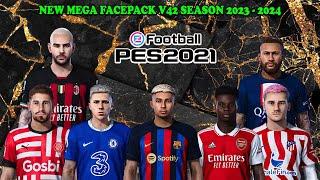 NEW MEGA FACEPACK V42 SEASON 23/24 || PES 2021 SMOKEPATCH & INFERNO PATCH || SIDER & CPK VERSION