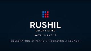 RUSHIL DECOR CELEBRATING 31 YEARS OF BUILDING A LEGACY !!! | Rushil Decor Ltd.