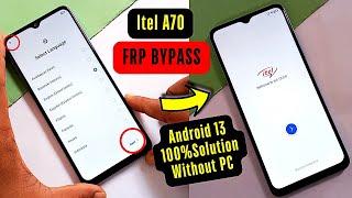 Itel A70 (P665L) Frp Bypass/Unlock Without X-share Android 13 | Itel A70 Frp Unlock Without Pc 2024