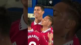 Ronaldo Celebrates With Antony 