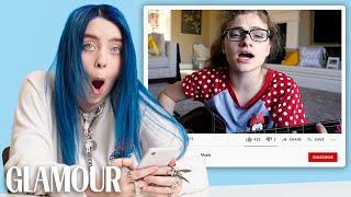 Billie Eilish Watches Fan Covers on YouTube | Glamour