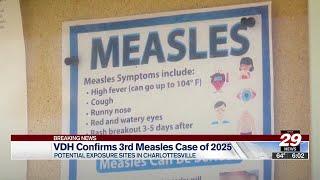 VDH confirms third measles case in Virginia, Charlottesville area exposed