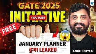  GATE 2025 January Planner हुआ Leaked?  | GATE 2025 Study Plan 