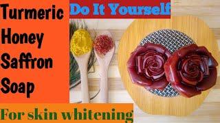 Homemade Skin Whitening Soap(Saffron,wild Turmeric,honey)