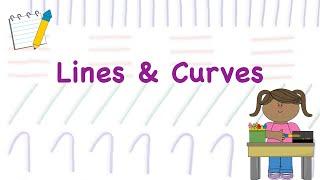 Basic Lines & Curves for Kids || How to draw an object using Lines & Curves || Learn Lines & Curves