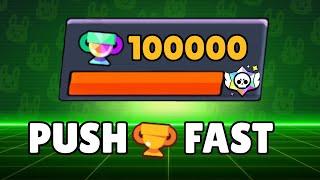 How To GAIN Trophies FAST In Brawl Stars!