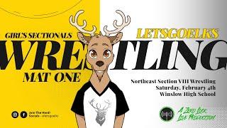 Lets Go Elks | MAT ONE - Girl's Wrestling Sectionals (Northeast VIII) at Winslow - 2/4/2023