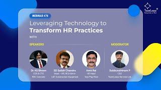 TeamLease Webinar #76 | Leveraging Technology to Transform HR Practices