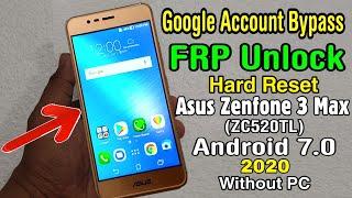 Asus Zenfone3 Max (ZC520TL) Hard Reset＆FRP Bypass┃Fix YouTube Update ‖ X008D/X008DA/X008DC Android 7