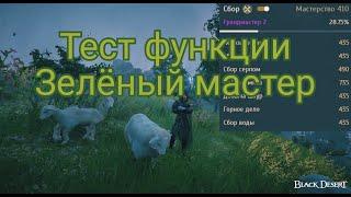 Сбор в Black Desert. Тест функции Зеленый мастер. Выгодно ли это на самом деле?