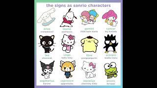 Signs based on as Sanrio characters