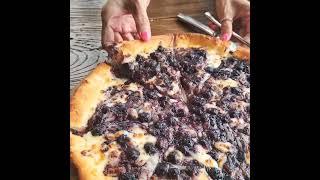 Burata Pizza at Icheon Organic Blueberry South Korea.