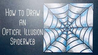 How To Draw An Optical Illusion Spiderweb