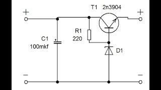 стабилизатор +на транзисторе
