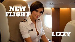 A new flight with Lizzy. AI Lookbook Beauty Model Video.