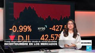 Trump niega supuesta responsabilidad en oleada de ventas que golpea el precio de las acciones