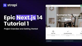 Epic Next.js Tutorial For Beginners: build real life project with Next.js 14, Tailwind, and Strapi.