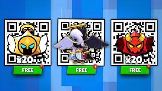 FREEx20 ANGELIC AND DEMONIC DROPS EDGAR DROPS|  BRAWL STARS QR CODE! 2024 || BrawlStars New Update