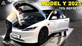 Tesla Model Y 2025 News. Juniper Variant: 15% more range, 205 Wh/kg...