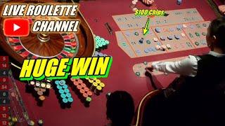  LIVE ROULETTE | HUGE WIN In Las Vegas Casino  $100 Chips Inside Exclusive  2025-01-14