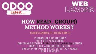 How to use read_group method in Odoo | Latest Odoo Tutorial