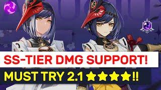 NEW 2.1  Kujou Sara Guide! TOP 3 F2P Weapons & Builds! | Genshin Impact