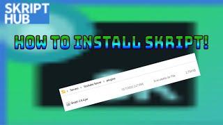 How To Install Skript To Your Minecraft Server | 1