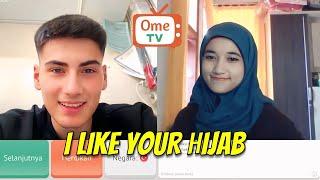 Pertanyaan-Pertanyaan Bule Ketika Bertemu Wanita Berhijab di Ome TV | OME TV INTERNASIONAL