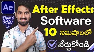 Adobe After Effects Tutorial 2024 - Learn Best Effects Telugu | After Effects Tutorial For Beginners