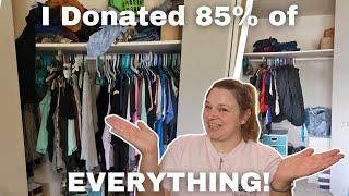 HOW I DECLUTTERED 85% of my Stuff! | Realistic Decluttering Tips