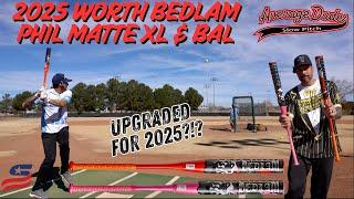 Hitting the Worth 2-Piece Phil Matte Signature Bedlam XL & BAL | USSSA Slowpitch Bat Review