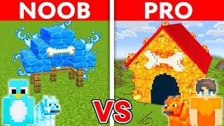 NOOB vs PRO: ELEMENTAL PET HOUSE Build Challenge in Minecraft