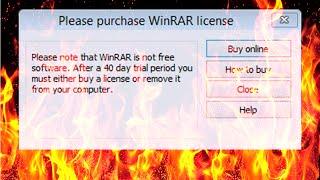 How to remove winrar expired notification.