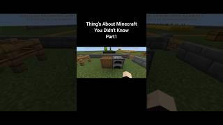 Things About Minecraft You Didn't Know | Part 1 | Just Think MINECRAFT