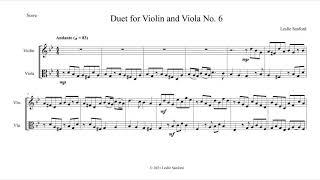 Violin/Viola Duet No. 6